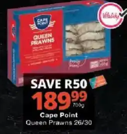 Checkers Cape Point Queen Prawns offer