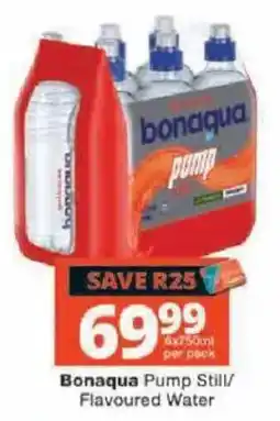 Checkers Bonaqua Pump Still/Flavoured Water offer