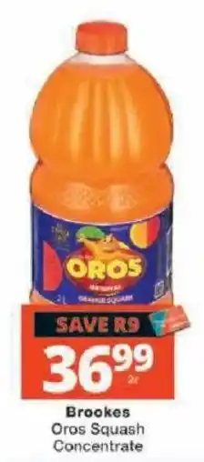 Checkers Brookes Oros Squash Concentrate offer