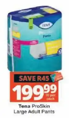 Checkers Tena ProSkin Large Adult Pants offer