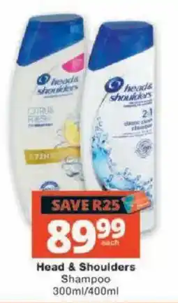 Checkers Head & Shoulders Shampoo offer
