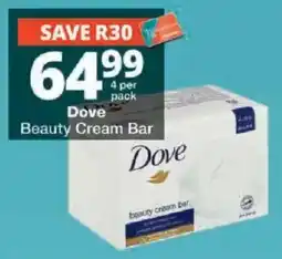 Checkers Dove Beauty Cream Bar offer
