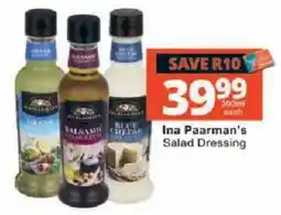 Checkers Ina Paarman's Salad Dressing offer