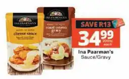 Checkers Ina Paarman's Sauce/Gravy offer