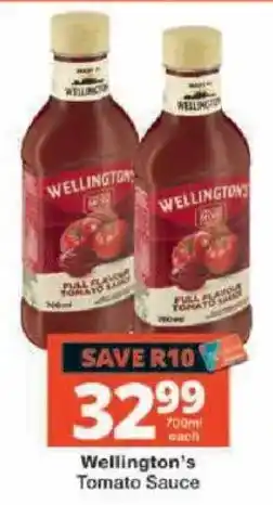Checkers Wellington's Tomato Sauce offer