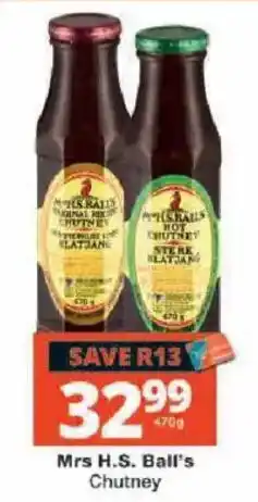 Checkers Mrs H.S. Ball's Chutney offer