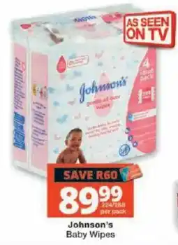 Checkers Johnson's Baby Wipes offer