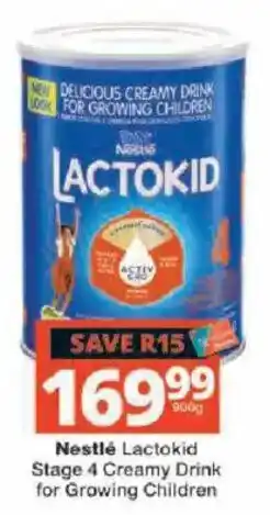 Checkers Nestlé Lactokid Stage 4 Creamy Drink for Growing Children offer