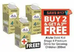 Checkers Alula Gold Kid Stage 4 Premium Drink for Growing Children offer