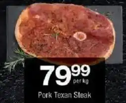Checkers Pork Texan Steak offer