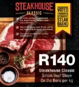 Checkers Steakhouse Classic Sirloin Beef Steak On the Bone offer