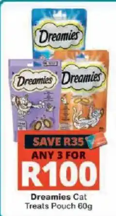 Checkers Dreamies Cat Treats Pouch offer