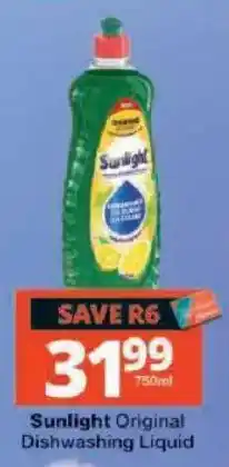 Checkers Sunlight Original Dishwashing Liquid offer