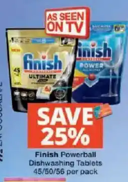 Checkers Finish Powerball Dishwashing Tablets offer