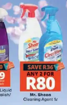 Checkers Mr. Sheen Cleaning Agent offer