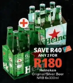 Checkers Heineken Original/Silver Beer offer
