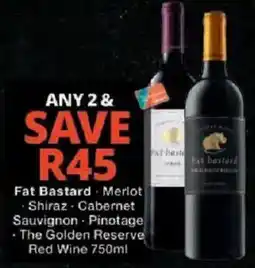Checkers Fat Bastard Red Wine offer