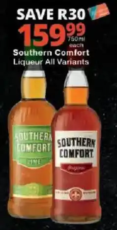 Checkers Southern Comfort Liqueur All Variants offer