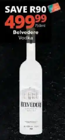 Checkers Belvedere Vodka offer