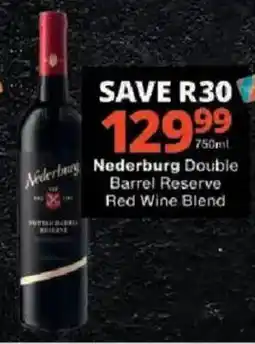Checkers Nederburg Double Barrel Reserve Red Wine Blend offer