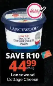 Checkers Lancewood Cottage Cheese offer