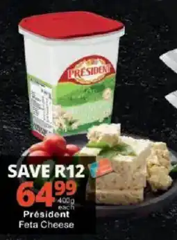 Checkers Président Feta Cheese offer