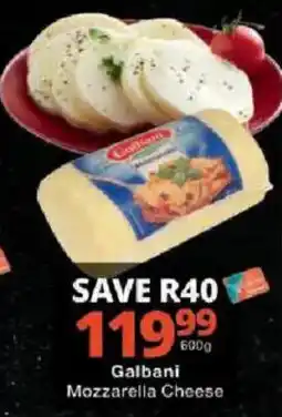 Checkers Galbani Mozzarella Cheese offer