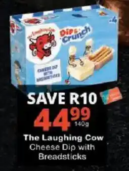 Checkers The Laughing Cow Cheese Dip with Breadsticks offer
