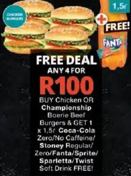 Checkers Chicken Burgers offer