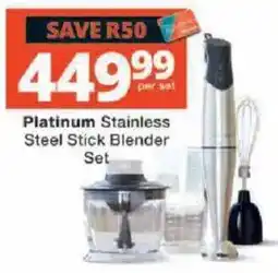 Checkers Platinum Stainless Steel Stick Blender Set offer