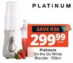 Checkers Platinum On the Go White Blender offer