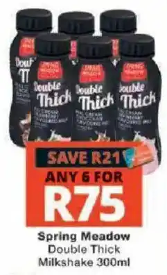 Checkers Spring Meadow Double Thick Milkshake offer