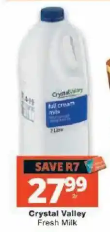 Checkers Crystal Valley Fresh Milk offer