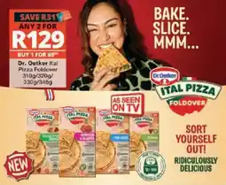 Checkers Dr. Oetker Ital Pizza Foldover offer