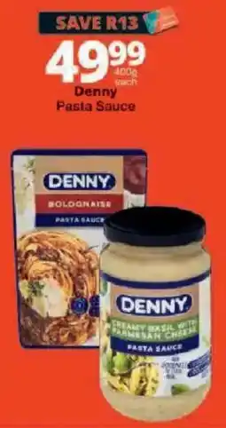 Checkers Denny Pasta Sauce offer
