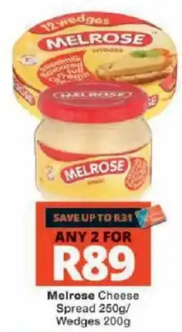 Checkers Melrose Cheese Spread offer