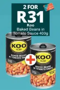 Checkers Koo Baked Beans in Tomato Sauce offer