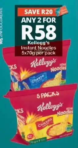 Checkers Kellogg's Instant Noodles offer