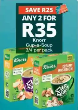 Checkers Knorr Cup-a-Soup offer
