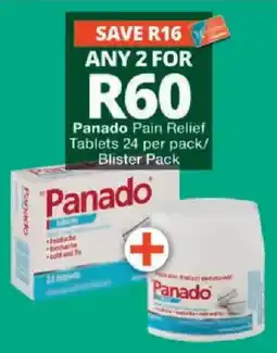 Checkers Panado Pain Relief Tablets offer