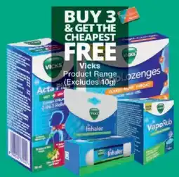 Checkers Vicks Product Range offer
