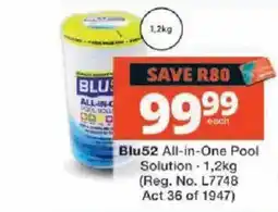 Checkers Blu52 All-in-One Pool Solution offer