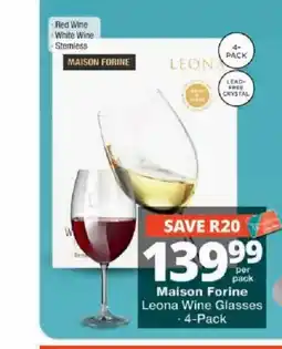 Checkers Maison Forine Leona Wine Glasses offer