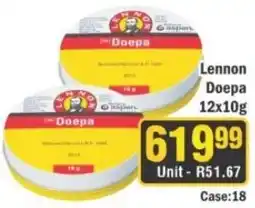 J&E Cash and Carry Lennon Doepa offer
