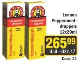 J&E Cash and Carry Lennon Peppermintdruppels offer