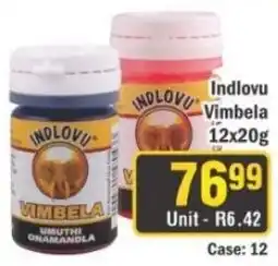 J&E Cash and Carry Indlovu Vimbela offer