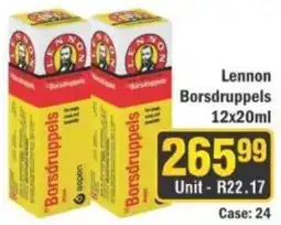 J&E Cash and Carry Lennon Borsdruppels offer