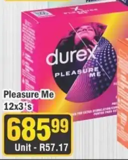 J&E Cash and Carry Durex Pleasure Me offer