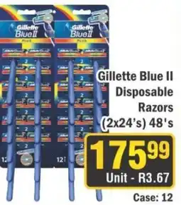 J&E Cash and Carry Gillette Blue II Disposable Razors offer