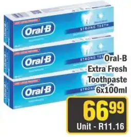 J&E Cash and Carry Oral-B Extra Fresh Toothpaste offer